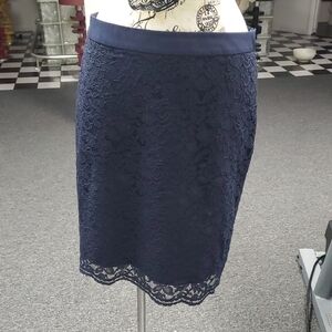 The Limited Blue Pencil Skirt Knee-Length Work
